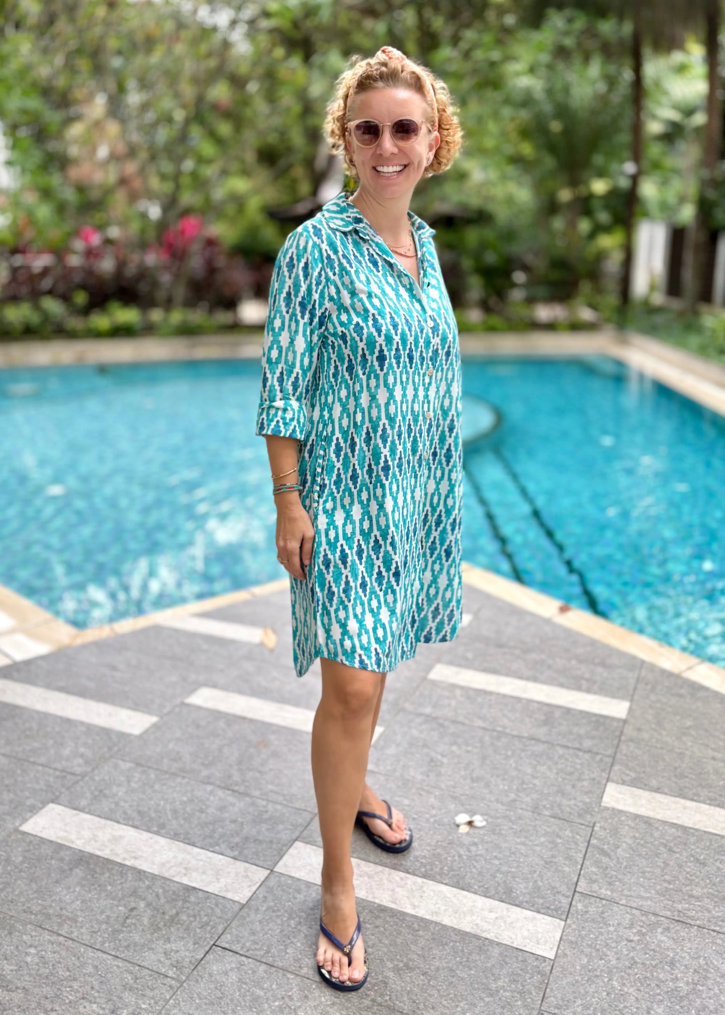shirt dress; cotton shirt dress; cotton silk; everyday dress; beach dress; holiday dress; resort dress; midi dress; comfortable dress; comfiy dress; bohem dress;