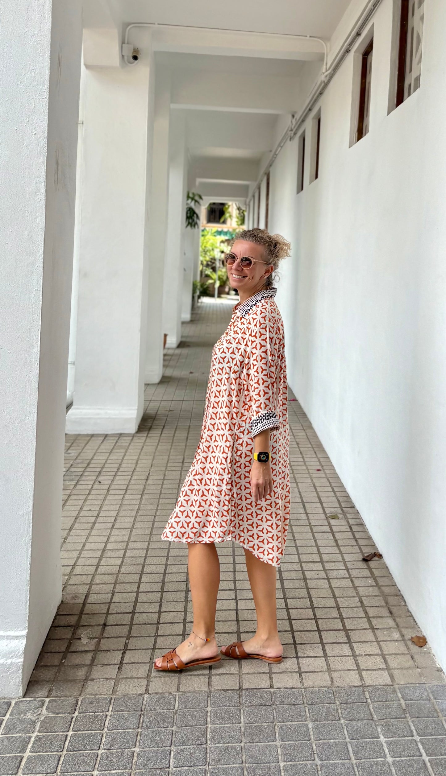 summer dress; beach dress; shirt dress ; casual dress ;cotton dress ;everyday dress; midi dress; viscos dress ;colorful dress ; relax dress; comfortable dress; sustainable fashion ; slow fashion; eco friendly