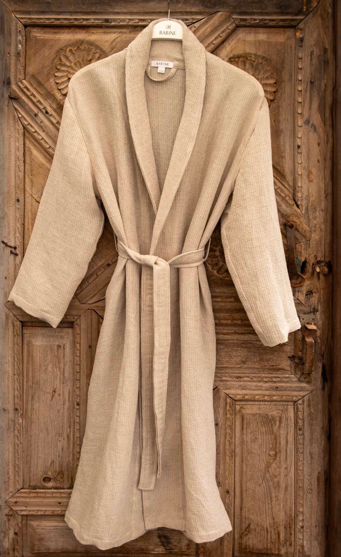 Linen Waffle Robe