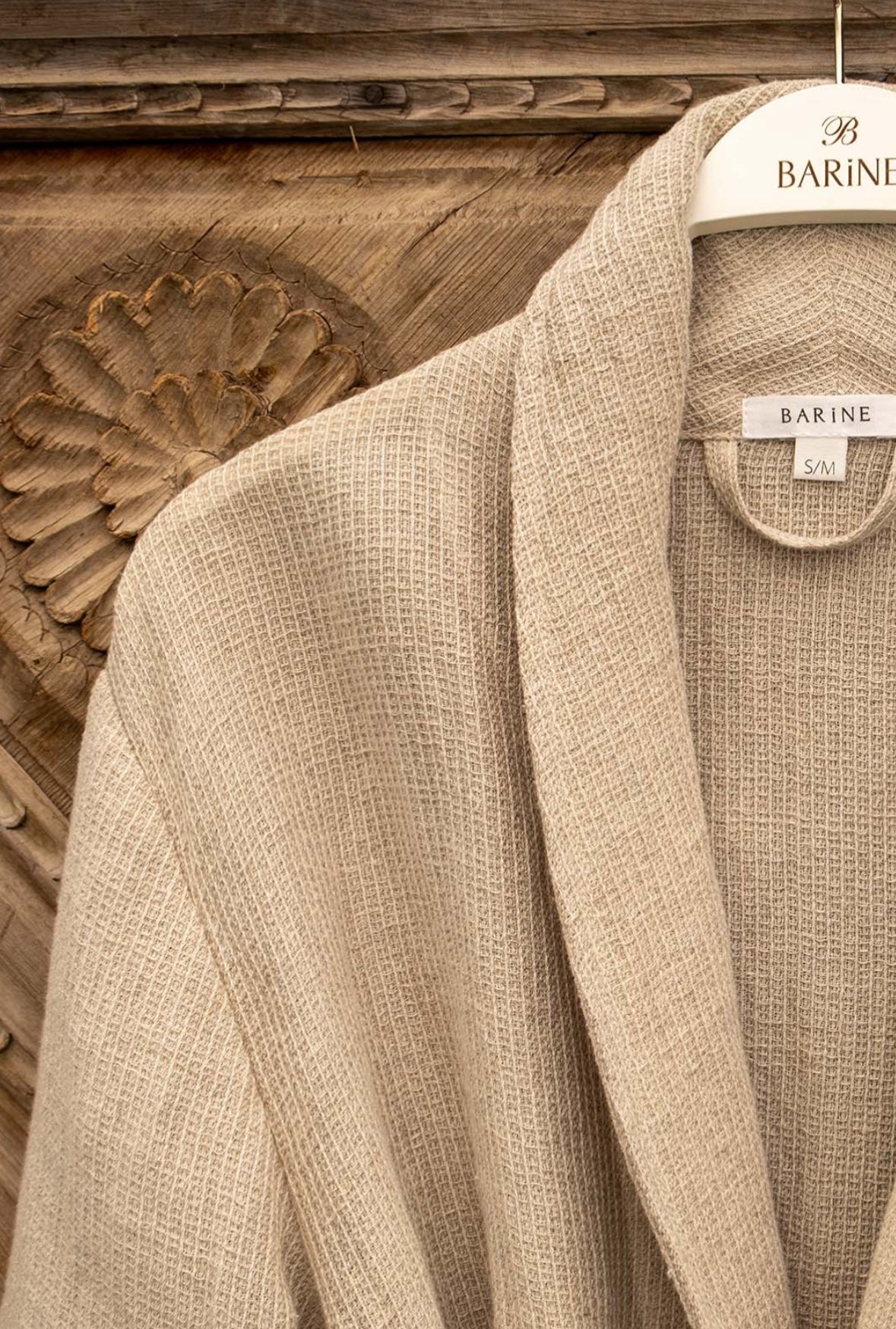 Linen Waffle Robe