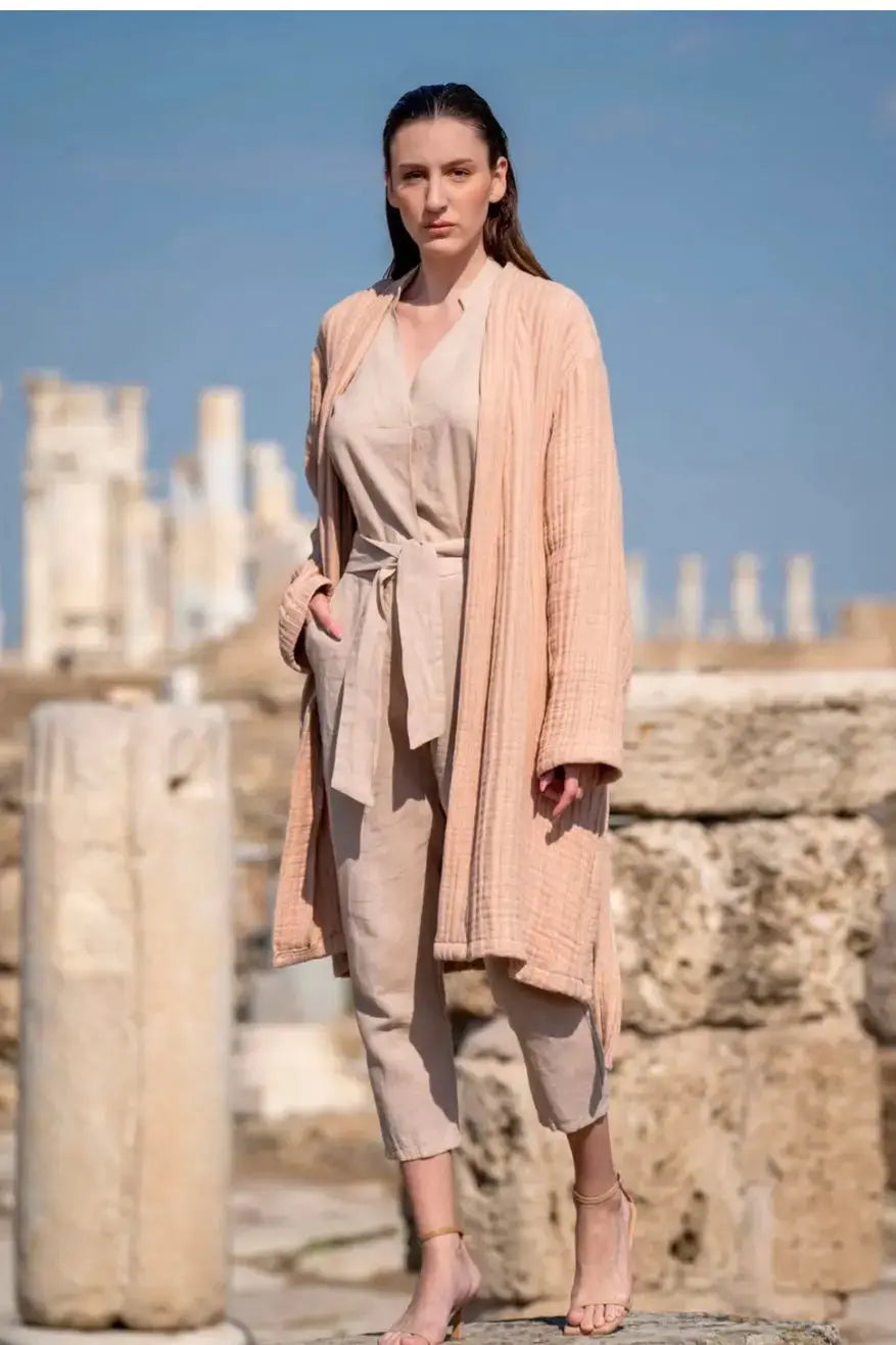 Linen Gauze Robe BARİNE