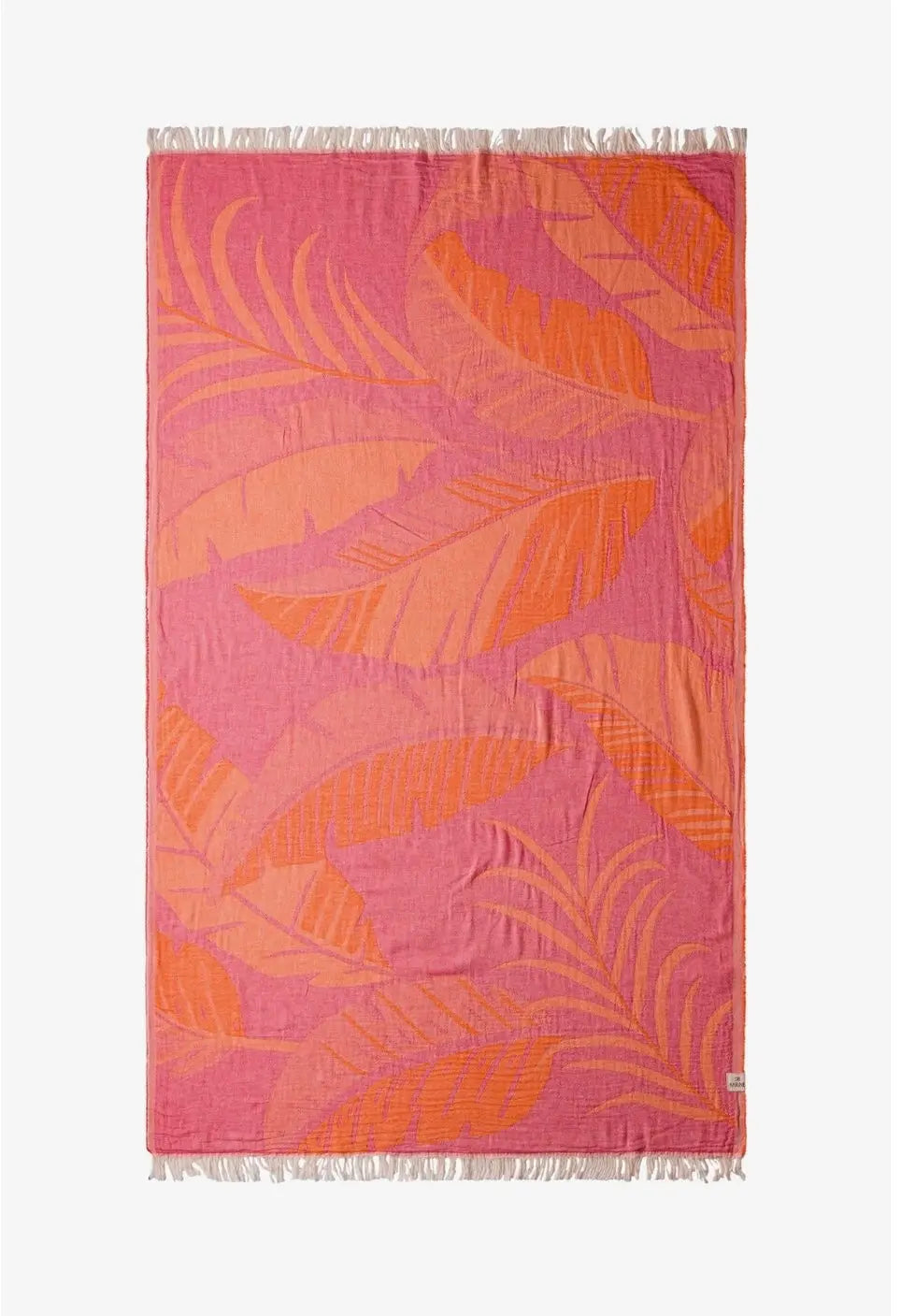 Moriah Pestemal Turkish Towels Orange-Fushia