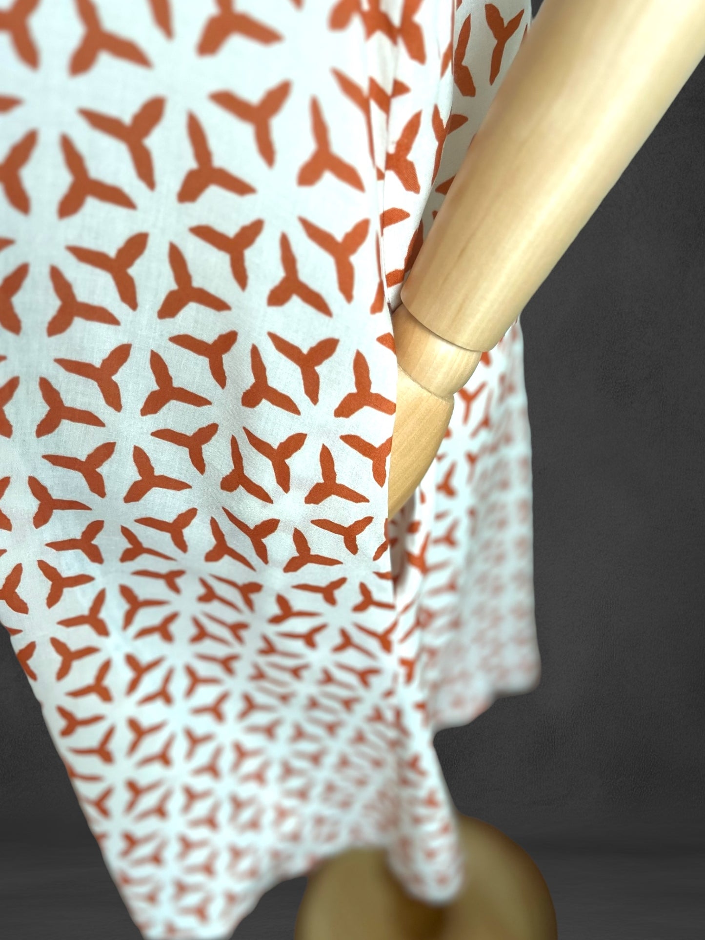 Sahmaran Midi Dress Terra Cota