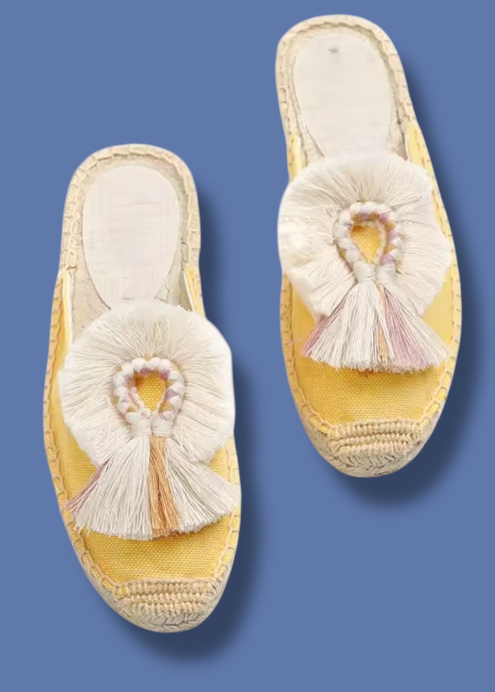 boho Espadrilles ; tassel espadrilles; boho slippers ; resort style ; resort fashion ; boho fashion