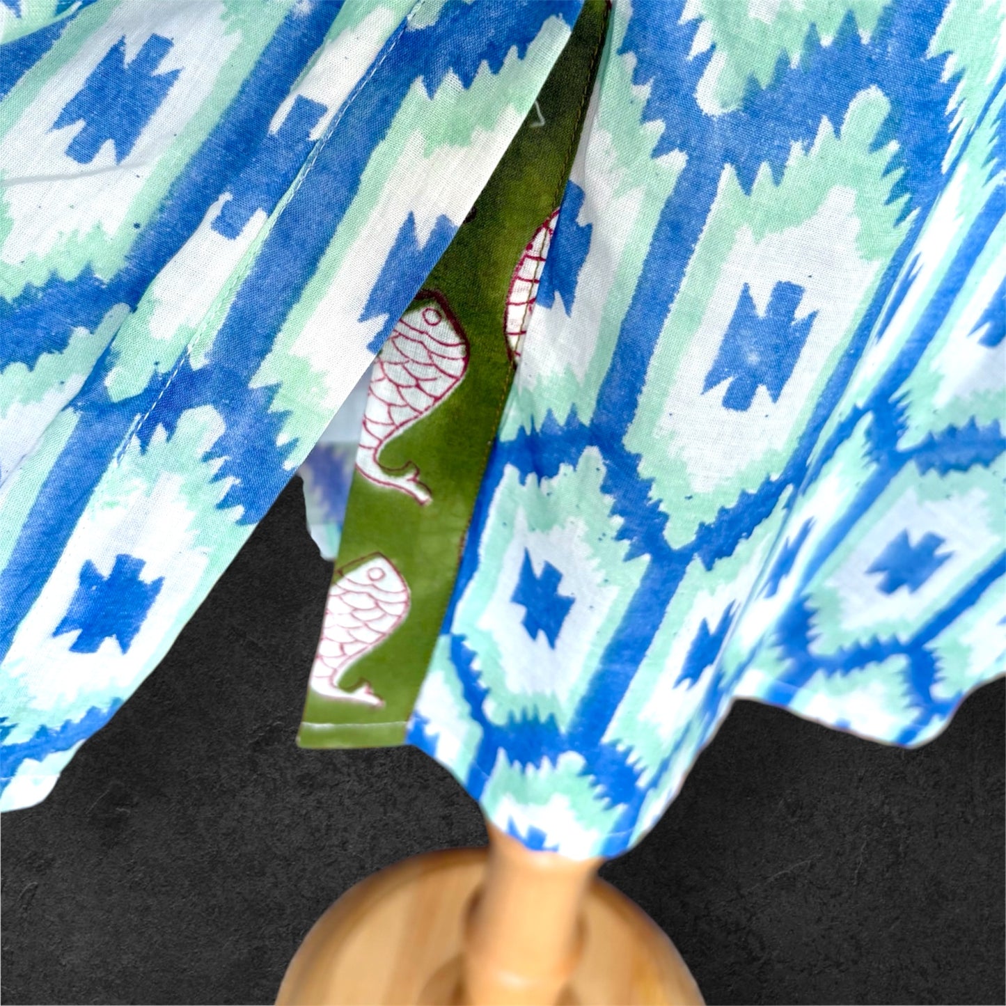 Block Print Cotton Shirt Dress;Casual Dress; Summer Dress