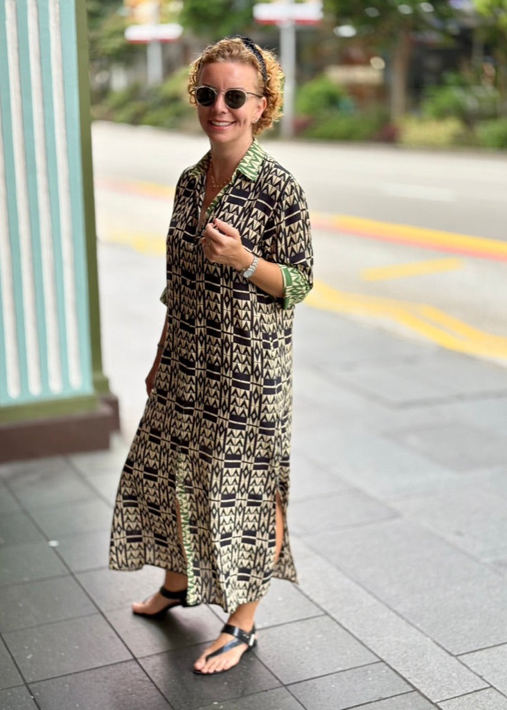 shirt dress; cotton shirt dress; cotton silk; everyday dress; beach dress; holiday dress; resort dress; maxi dress; comfortable dress; comfiy dress; bohem dress; 