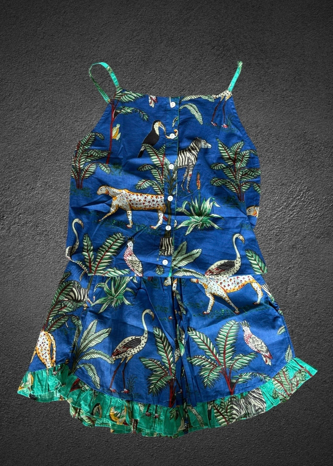 cotton pj set; block print pj set , 