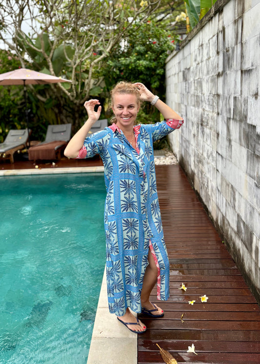 Shirt Dress; Cotton Dress; Maxi Dress; Bohem Dress; 