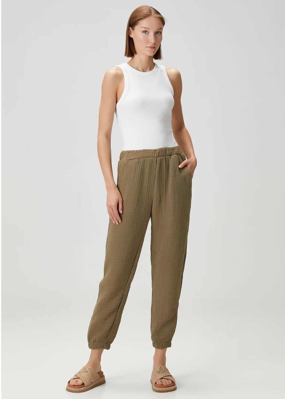 cotton trousers; muslin pants ; natural clothing