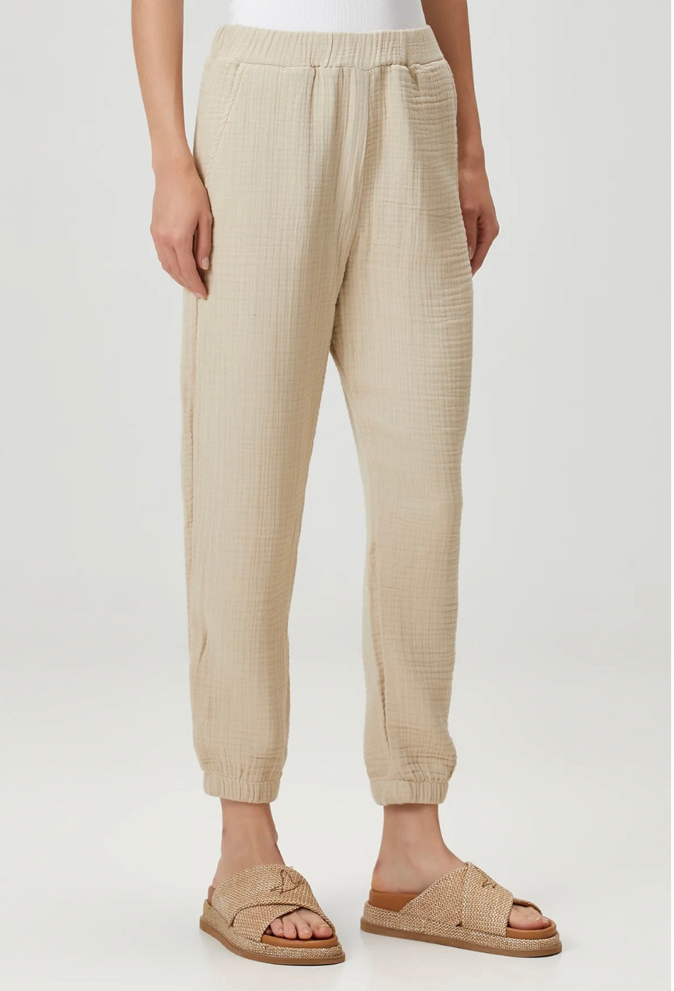 cotton trousers; muslin pants ; natural clothing