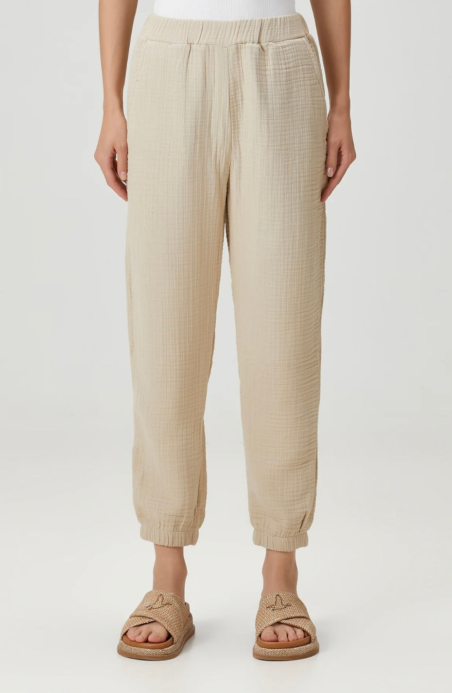 cotton trousers; muslin pants ; natural clothing
