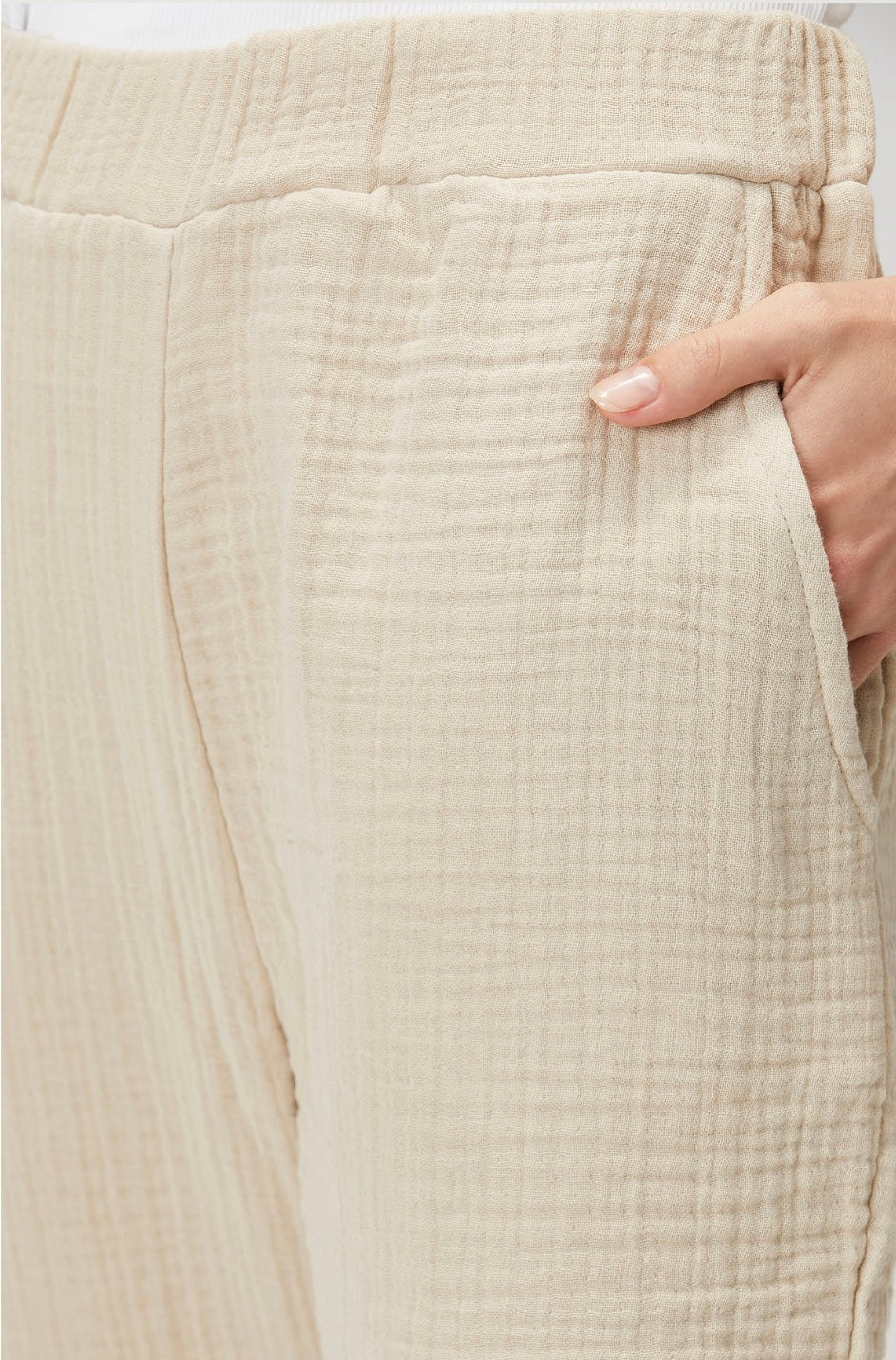 Cocoon 100%Cotton Trousers Beige