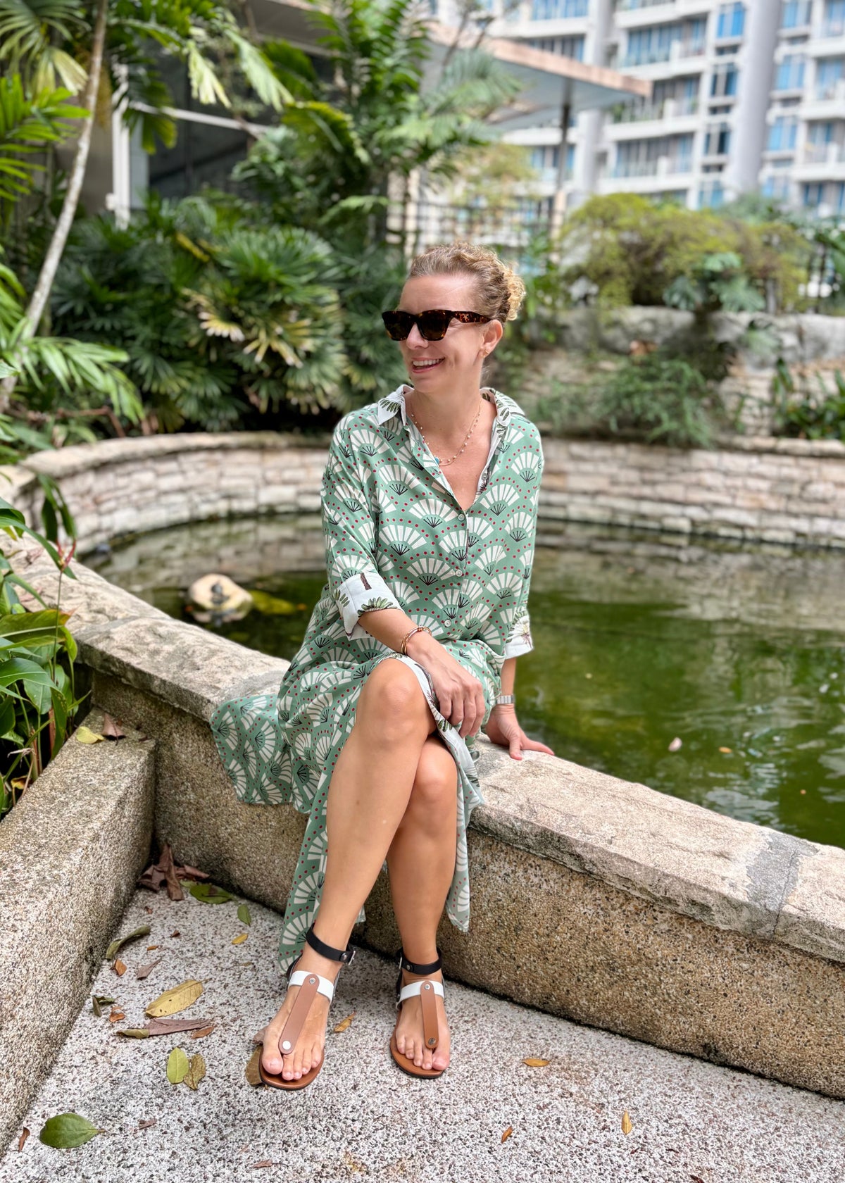 shirt dress; cotton shirt dress; turkish cotton shirt dress; singapore dresses ; casual dress; long dress; maxi dress; comfortable dress; dress for over 50 ; dress for over 60 