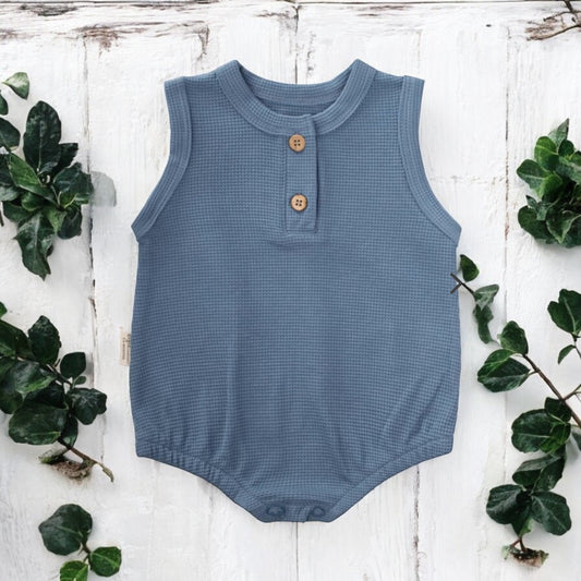 Organic Cotton Baby Romper Sleevles