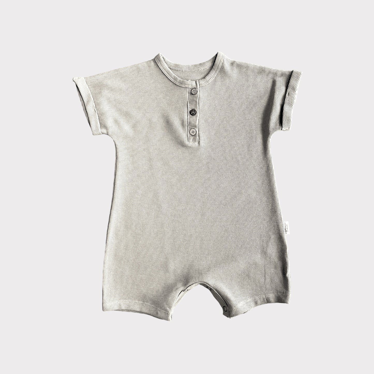 Organic Cotton Baby Romper Unisex stone