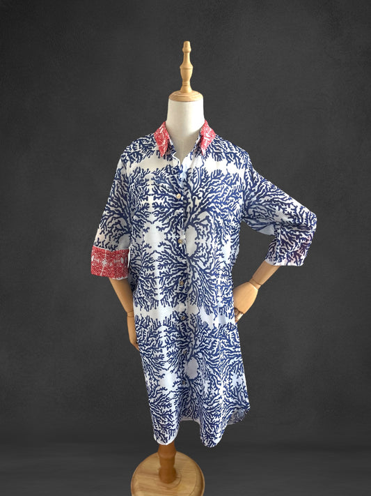 Cotton Beach everyday shirt dress