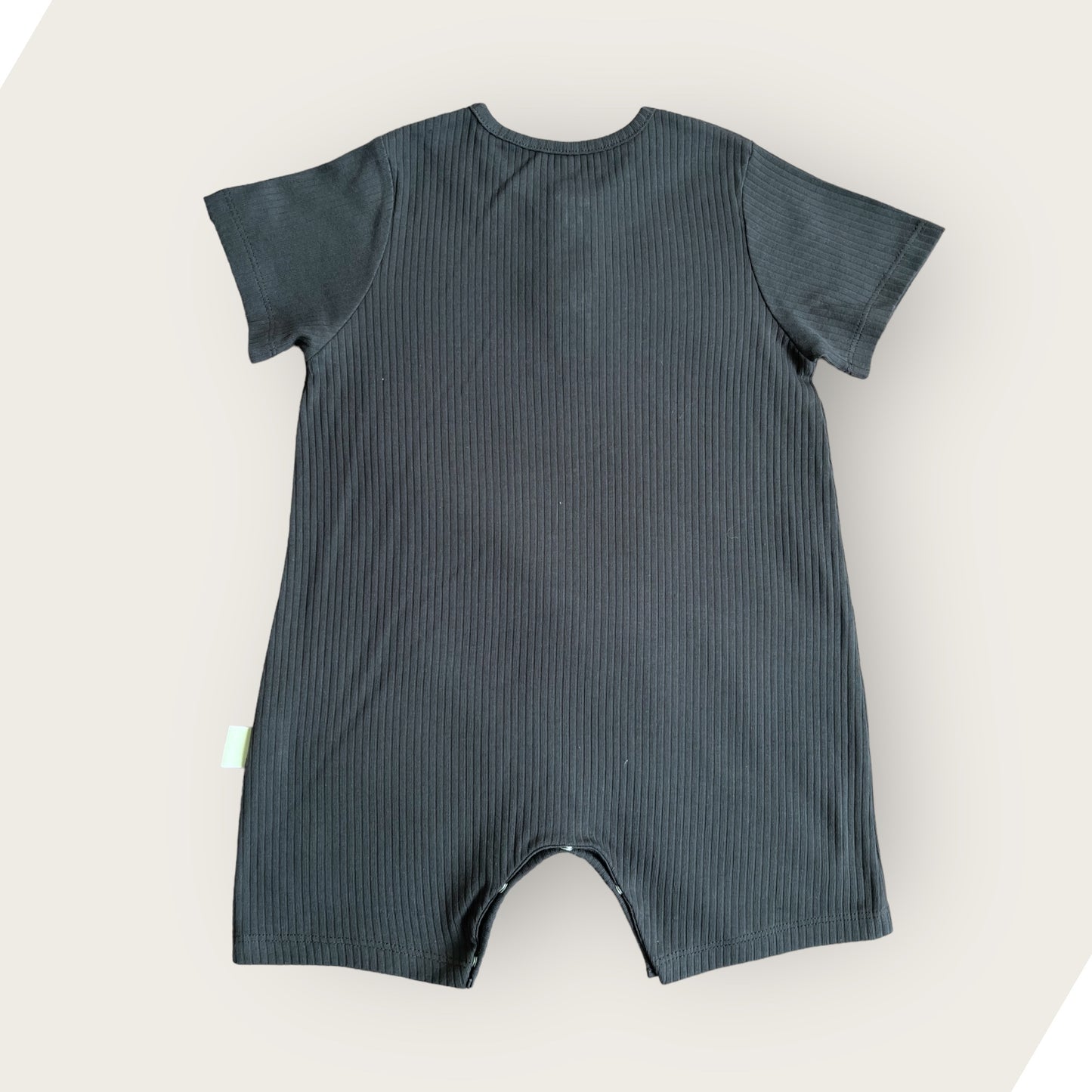 Organic Cotton Baby Romper Unisex Anthracite