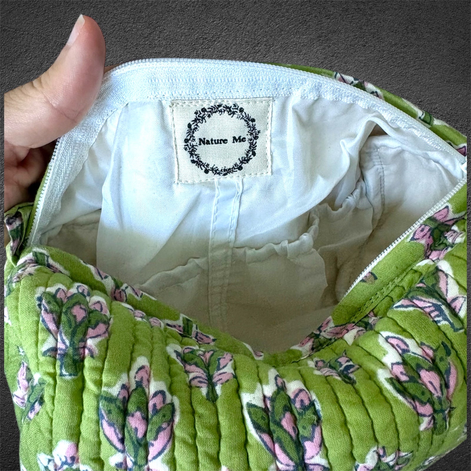 make up; block print bag; indian bag; make up pouches ; pouches ; 