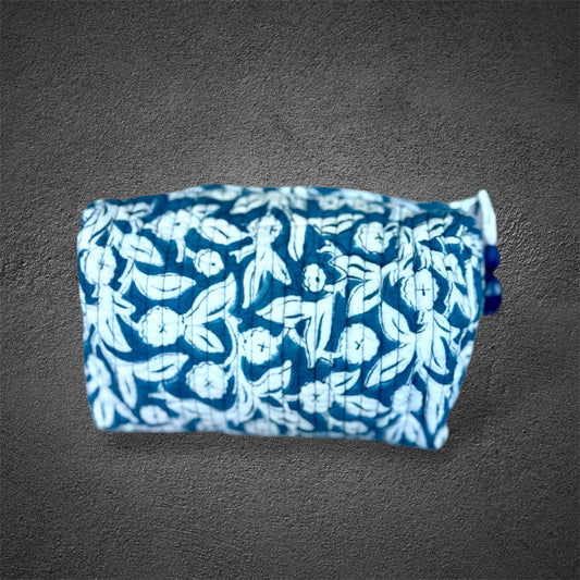 make up; block print bag; indian bag; make up pouches ; pouches ; 