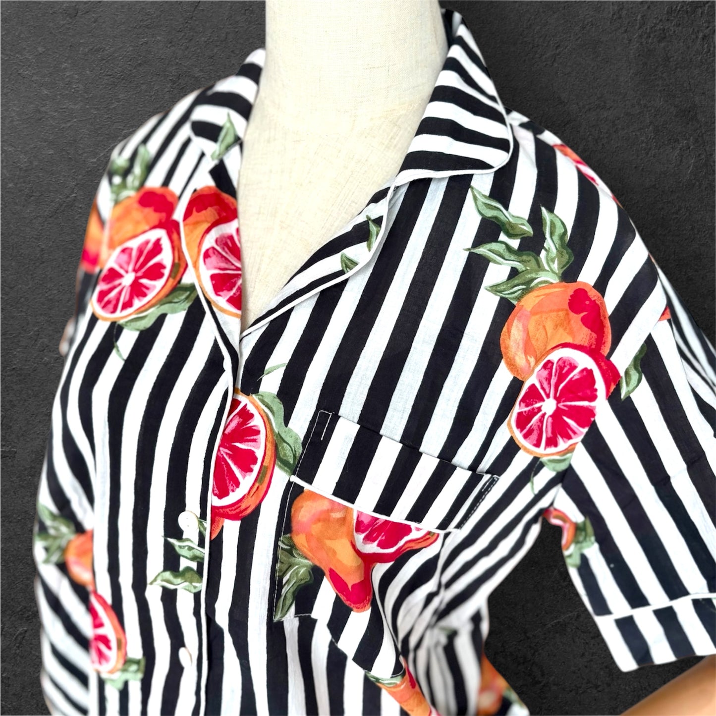 block print pyjamas; cotton pyjamas; indian pyjamas; short sleeve pyjamas