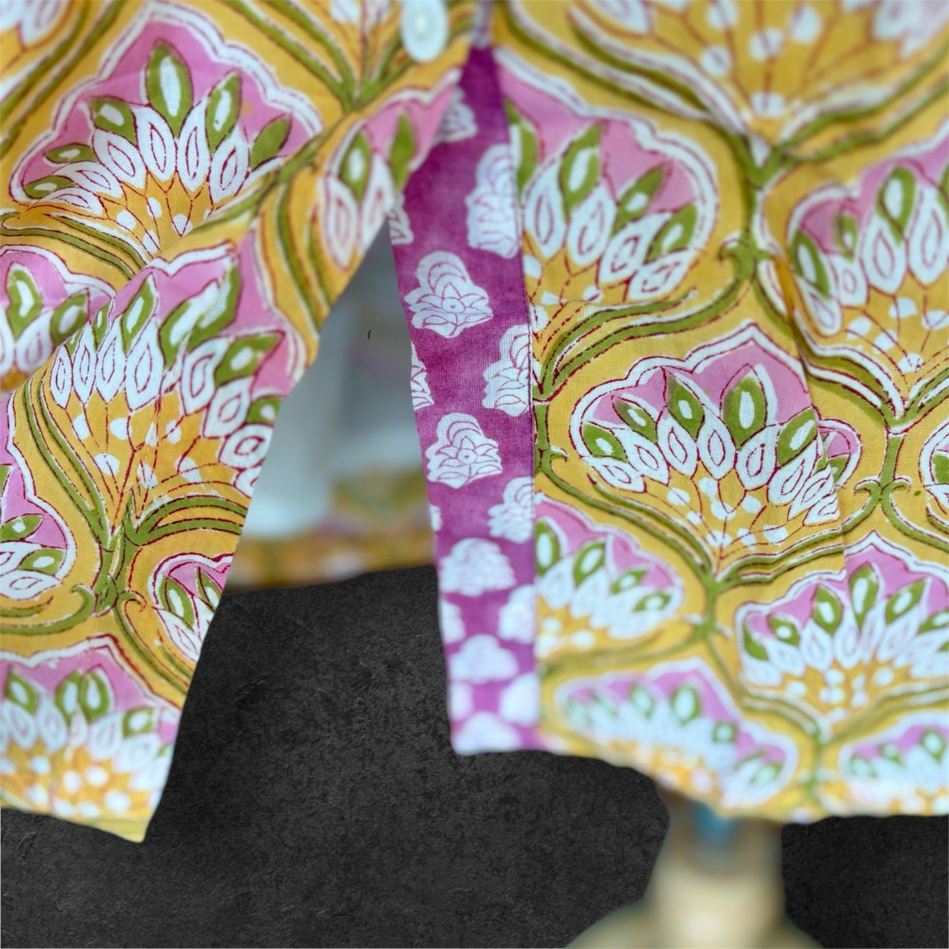 Block Print Cotton Shirt Dress;Casual Dress; Summer Dress